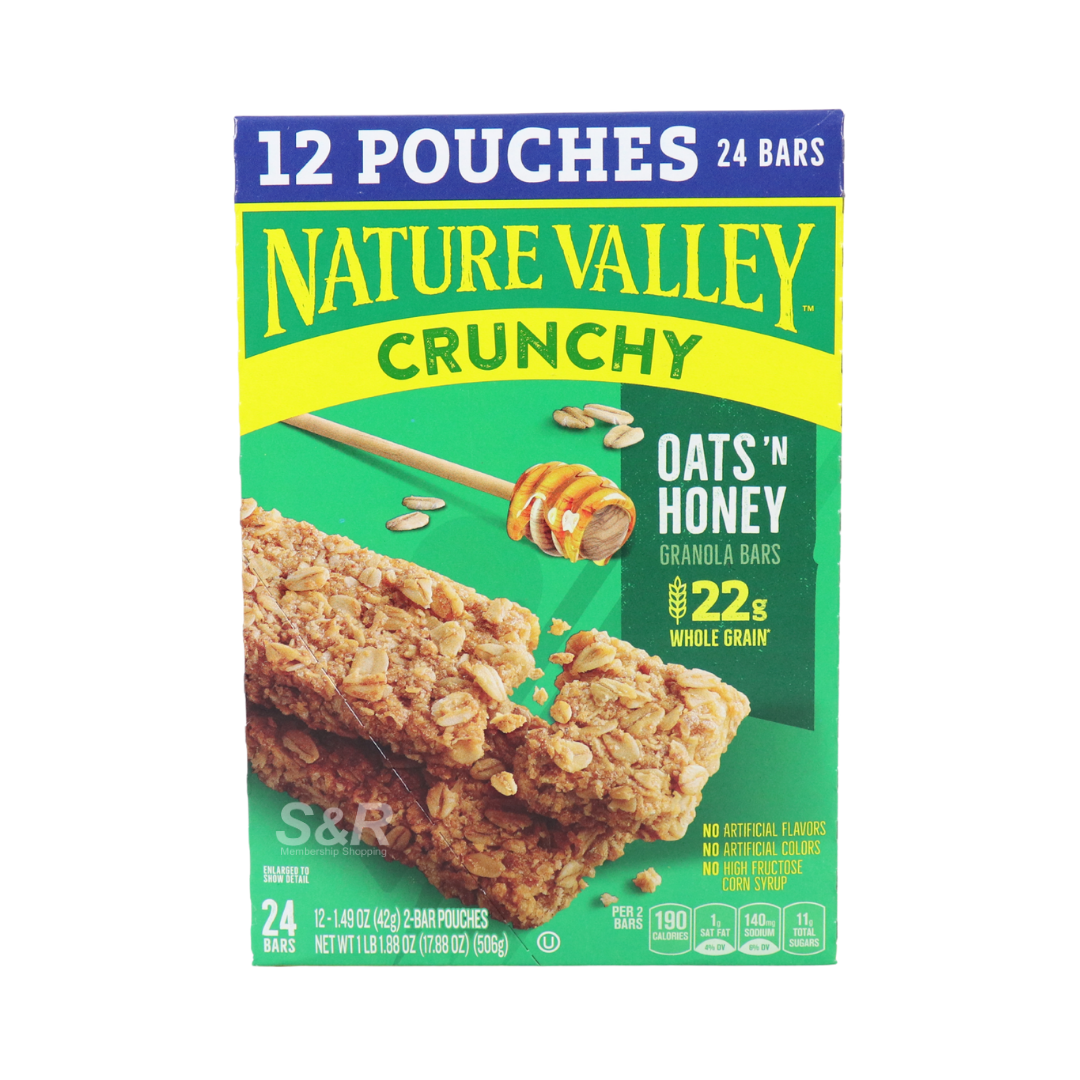 Nature Valley Oats 'n Honey Crunchy Granola Bars 24 pouches
